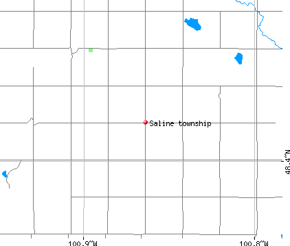 Saline township, ND map