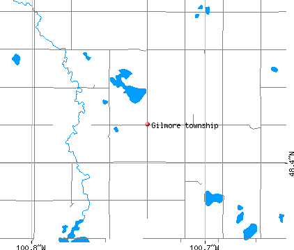 Gilmore township, ND map