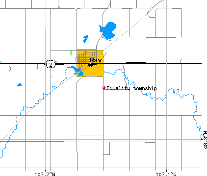 Equality township, ND map