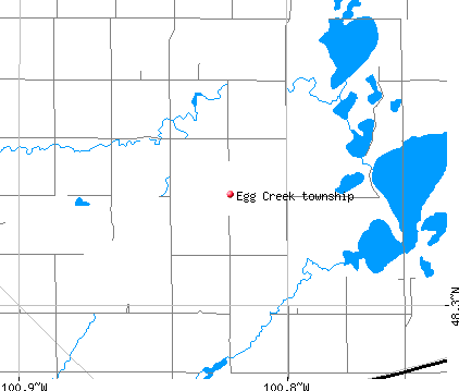 Egg Creek township, ND map