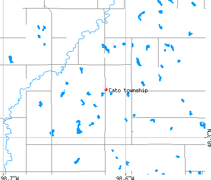 Cato township, ND map