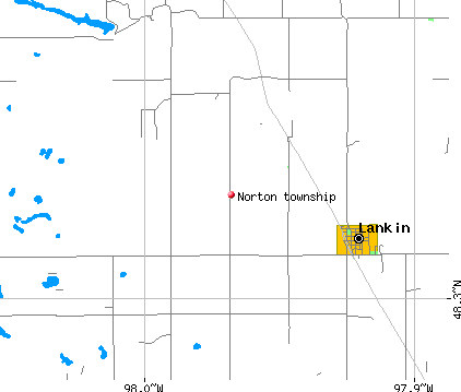 Norton township, ND map