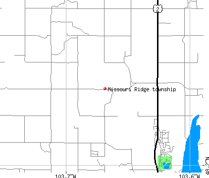 Missouri Ridge township, ND map