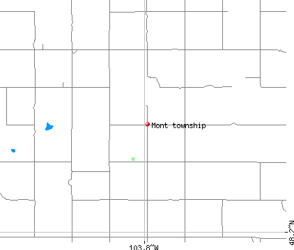 Mont township, ND map