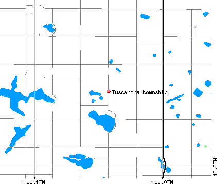 Tuscarora township, ND map