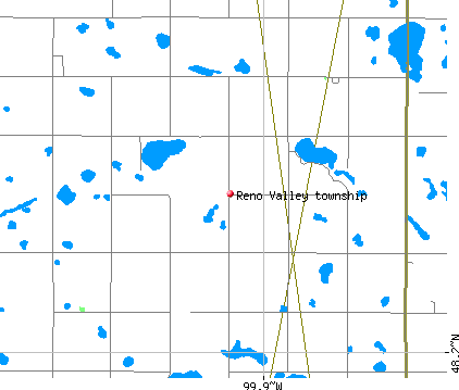 Reno Valley township, ND map
