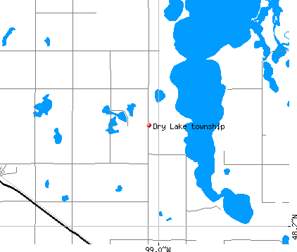 Dry Lake township, ND map