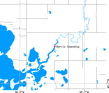 Morris township, ND map