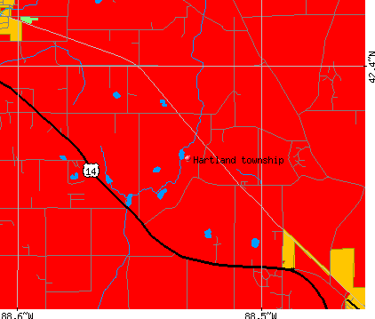 Hartland township, IL map