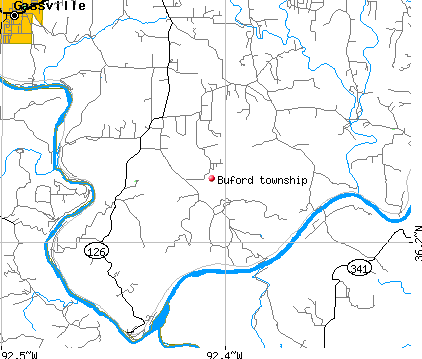 Buford township, AR map