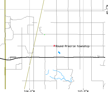 Round Prairie township, ND map