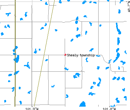 Shealy township, ND map