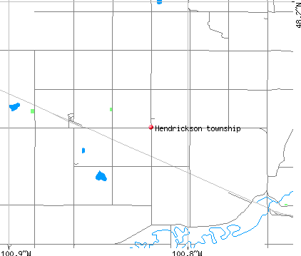 Hendrickson township, ND map