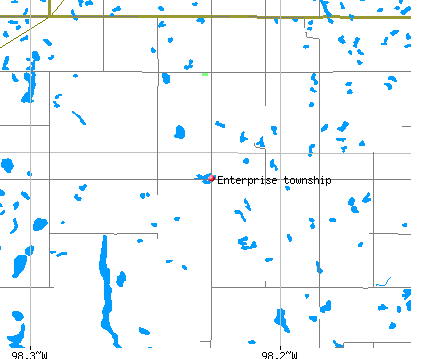 Enterprise township, ND map