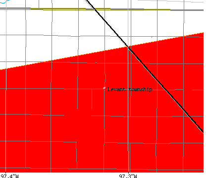 Levant township, ND map