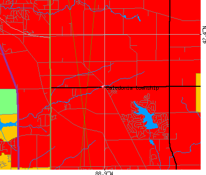 Caledonia township, IL map