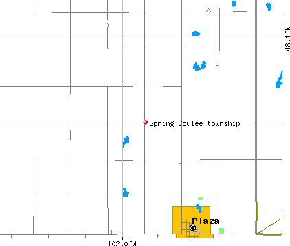 Spring Coulee township, ND map