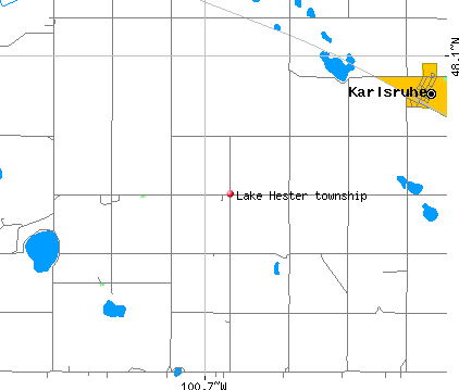 Lake Hester township, ND map