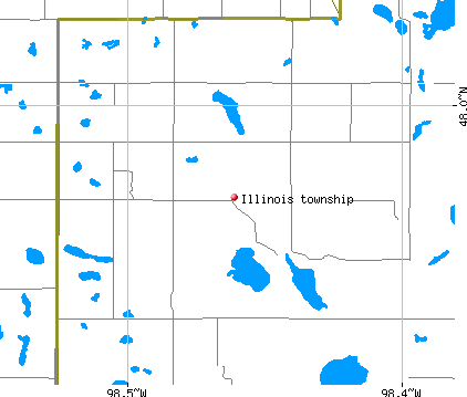 Illinois township, ND map