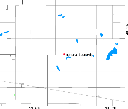 Aurora township, ND map