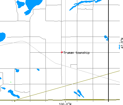 Truman township, ND map