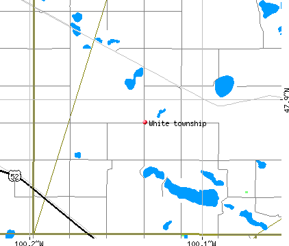 White township, ND map