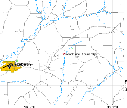 Woodbine township, IL map