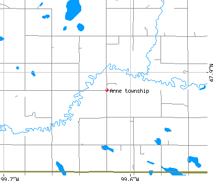 Arne township, ND map