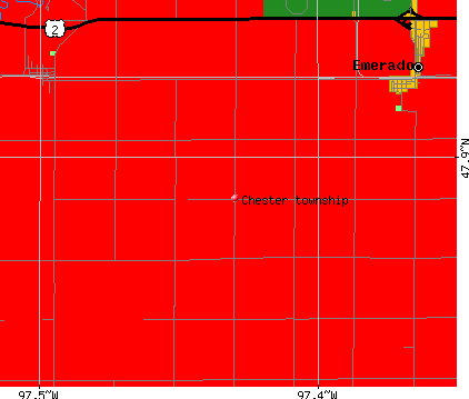 Chester township, ND map