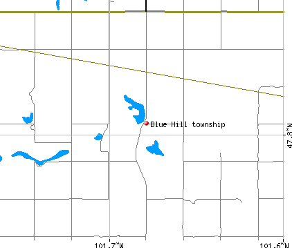 Blue Hill township, ND map