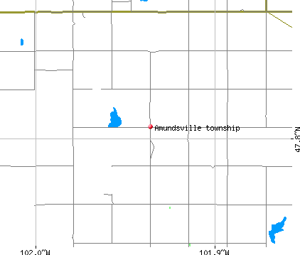 Amundsville township, ND map