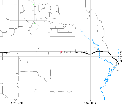 Grail township, ND map