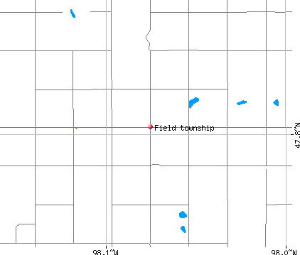 Field township, ND map