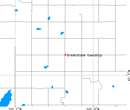 Greatstone township, ND map