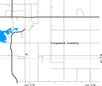 Loquemont township, ND map