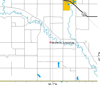Nesheim township, ND map