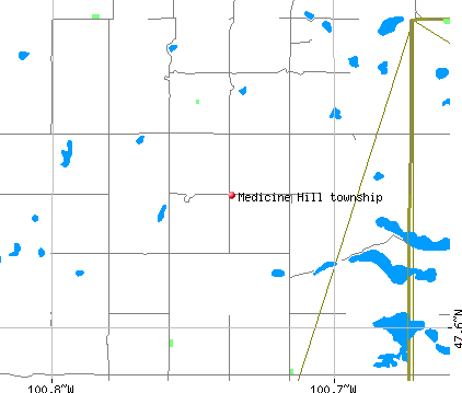 Medicine Hill township, ND map