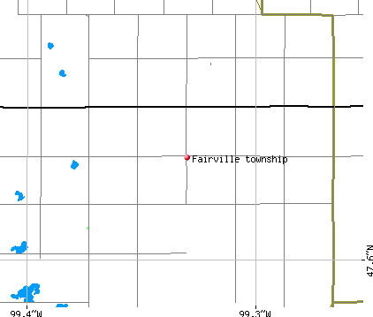 Fairville township, ND map