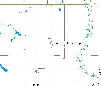 Pilot Mound township, ND map