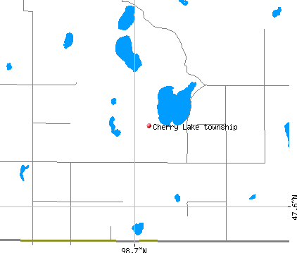 Cherry Lake township, ND map