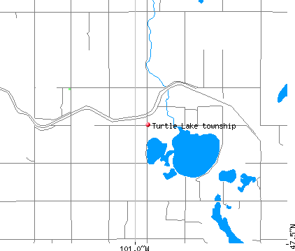 Turtle Lake township, ND map