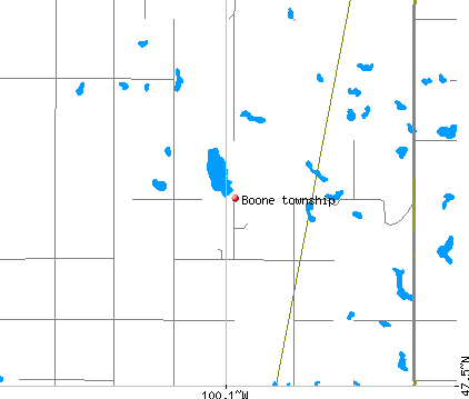 Boone township, ND map