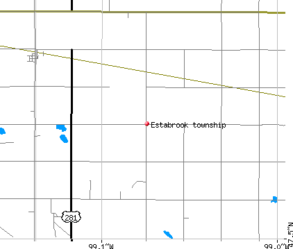Estabrook township, ND map