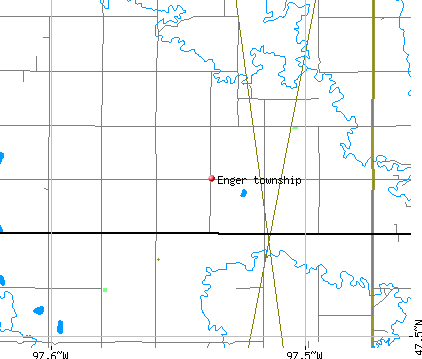 Enger township, ND map