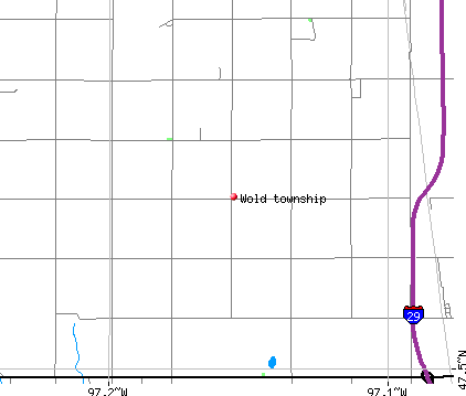 Wold township, ND map