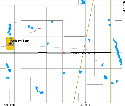 Bilodeau township, ND map