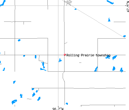 Rolling Prairie township, ND map
