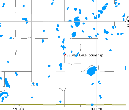 Silver Lake township, ND map