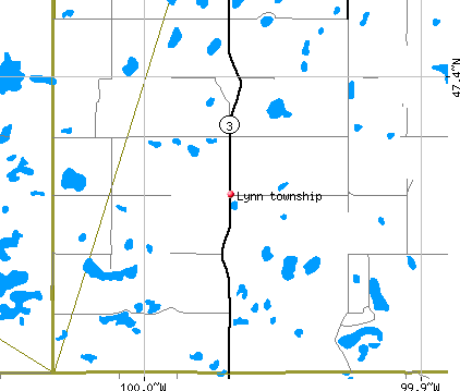 Lynn township, ND map