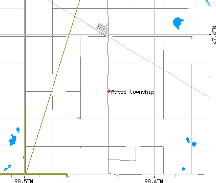 Mabel township, ND map